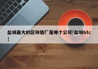 盐城最大的区块链厂是哪个公司[盐城btc]