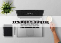 王欣区块链公司[区块链王朋]